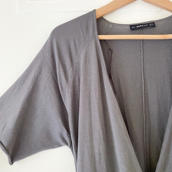 ZARA Knit Harem Gray Jumpsuit - Picture 7 of 16